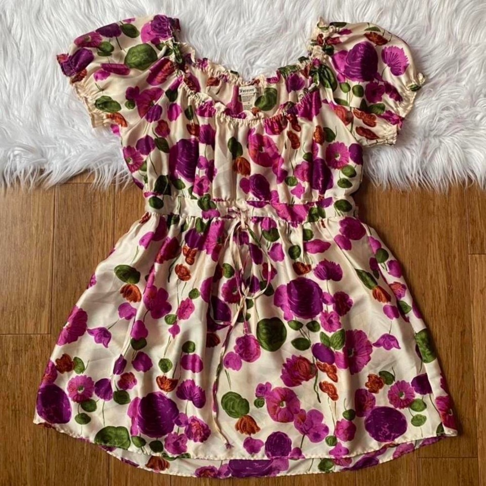 Y2k Floral Babydoll Mini Dress
